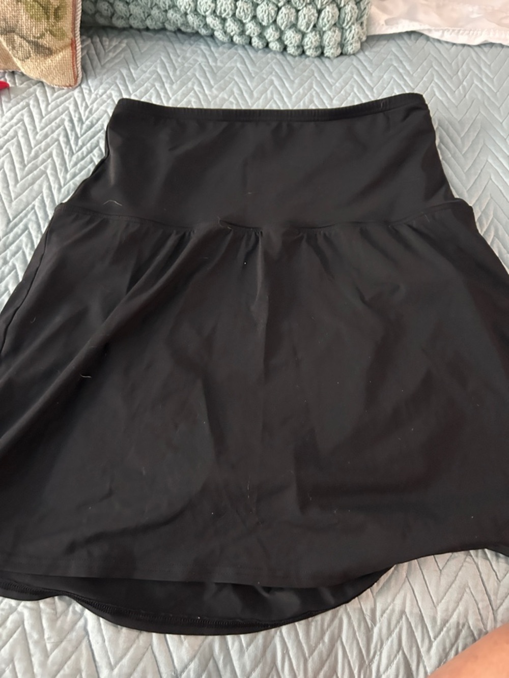 Women’s Lands End High waisted Black Swim Skirt size 12